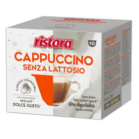 Ristora Cappuccino bez cukru, bez laktózy pre Dolce Gusto 10x17g