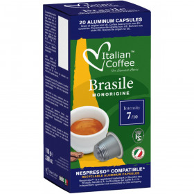 Brasile 100% Arabica pre Nespresso hliníkové kapsule 10x5,5g